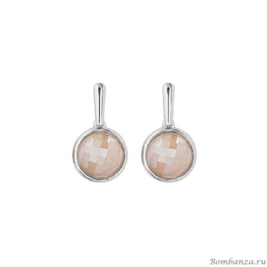 Серьги Possebon,   quartz rose