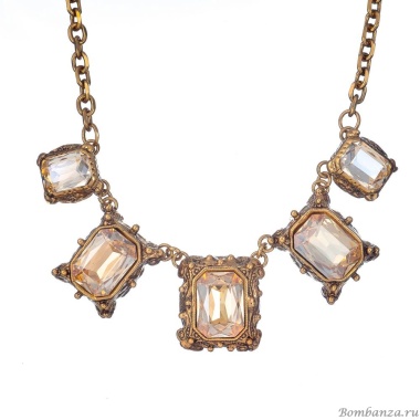 Колье Celeste G, с кристаллами Swarovski, CS25.1-1571 янтарный