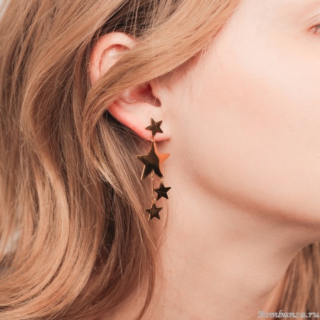 Серьги Fiore Luna, Звезды, ALE0194-G