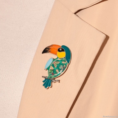 Брошь Shadore, Тукан