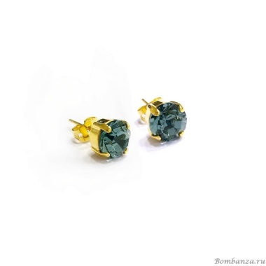 Пуссеты Catherine Bijoux, Crystal diva, с кристаллом, CB25.1-5284FG синий