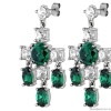 Серьги Dyrberg Kern, LEONORA SS EMERALD GREEN / CRYSTAL, 430072