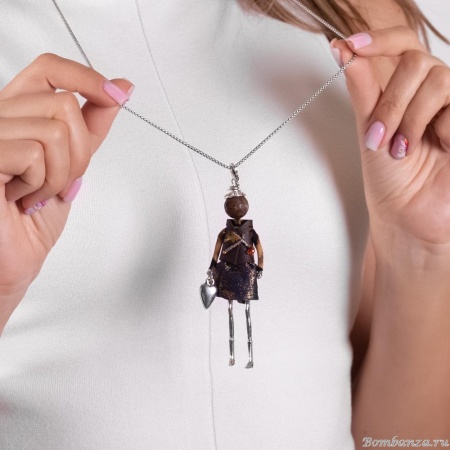 Подвеска Miamelie, кукла Мелани, MiA-2504-CL7662 серебристый