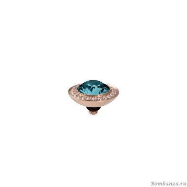 Шарм Qudo, Tondo Deluxe Indicolite 647168 BL/RG Шарм Qudo, Tondo Deluxe Indicolite 647168 BL/RG