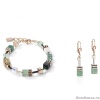 Комплект Coeur de Lion, Green Beige, серьги и браслет Комплект Coeur de Lion, Green Beige, серьги и браслет