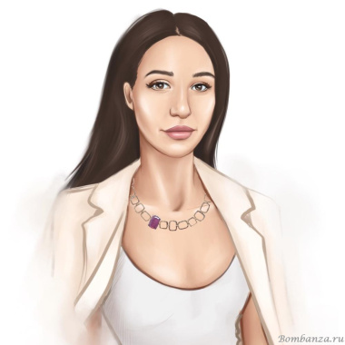 Колье Estrosia, кристалл, ES-CLG52A турмалиновый