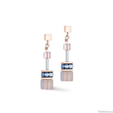 Серьги Coeur de Lion, Light blue-Beige, 4905/21-0738 Серьги Coeur de Lion, Light blue-Beige, 4905/21-0738