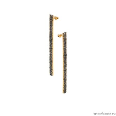 Серьги Katerina Vassou, Mira, с кристаллами, KV23-307665 золотистый Серьги Katerina Vassou, Mira, с кристаллами, KV23-307665 золотистый