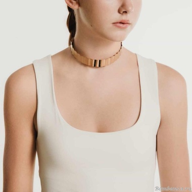 Колье Katerina Vassou, Atrium, с кристаллами, KV24.2-401327G золотистый Колье Katerina Vassou, Atrium, с кристаллами, KV24.2-401327G золотистый