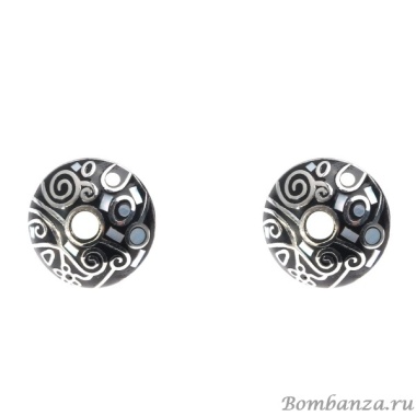 Пусеты Fiore Luna, AE01213-6 BW