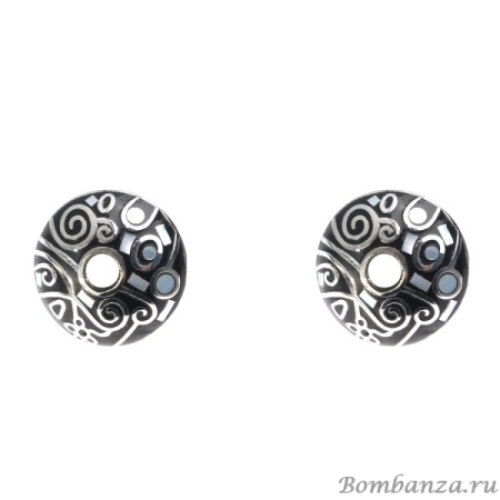 Пусеты Fiore Luna, AE01213-6 BW