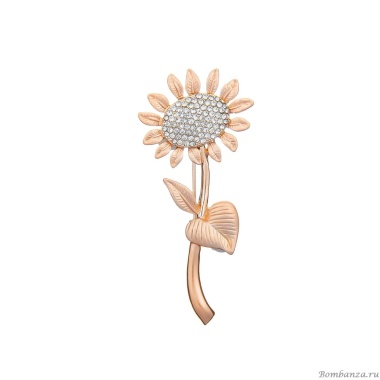 Брошь Shadore, Подсолнух FAN-07391.13 BR/RG