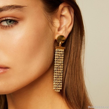 Серьги VIDDA, Eternity, с кристаллами Swarovski, VD23.2-01799 голубой