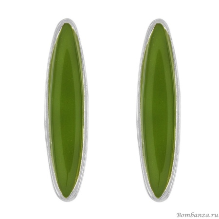 Серьги TARATATA, Bebop, с цветной смолой, TT-E23-05946-107 зеленый