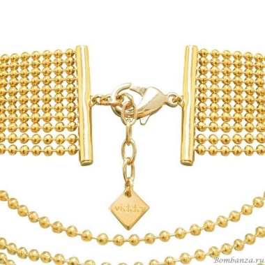 Колье VIDDA, Lady, с австрийскими кристаллами, VD22-01469 зеленый, 45см