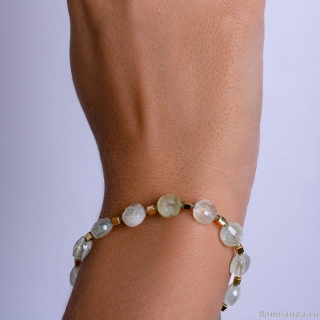 Браслет Lanzerotti, Ispirazione, пренит, хризолит, LZ-24.10-411 мятный