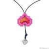 Колье Moon Paris, Ringo, с перламутровым сердцем, MR-24.06-053 фуксия
