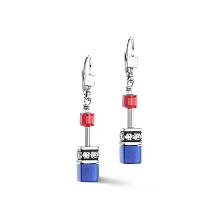 Серьги Coeur de Lion, Red-blue-lilac, 2838/20-0330