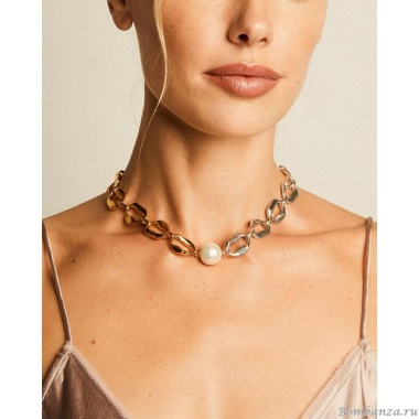 Колье VIDDA, Glamour, с жемчугом, двухцветный металл, VD24.1-0191992 золотистый, 50см Колье VIDDA, Glamour, с жемчугом, двухцветный металл, VD24.1-0191992 золотистый, 50см
