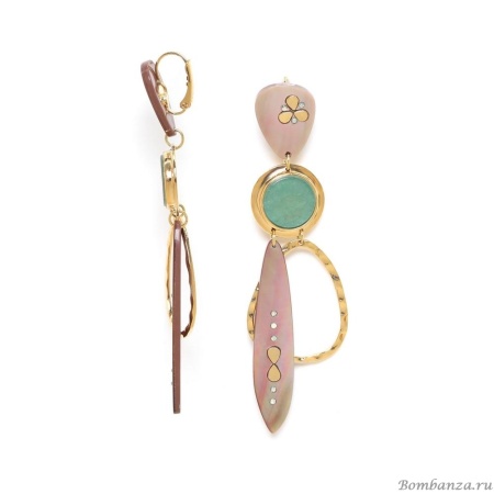 Серьги Franck Herval, Colombine, авантюрин, перламутр,кристаллы Swarovski, FH24.1-12-68765 золотистый Серьги Franck Herval, Colombine, авантюрин, перламутр,кристаллы Swarovski, FH24.1-12-68765 золотистый