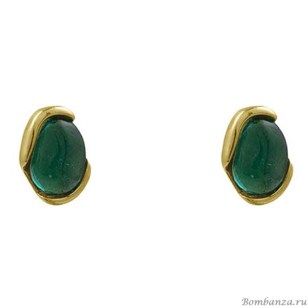 Пусеты Ciclon, DAILA TURQUESA A230609-12 G/G