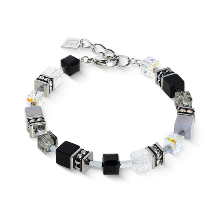 Браслет Coeur de Lion, Black-Silver, 3039/30-1317