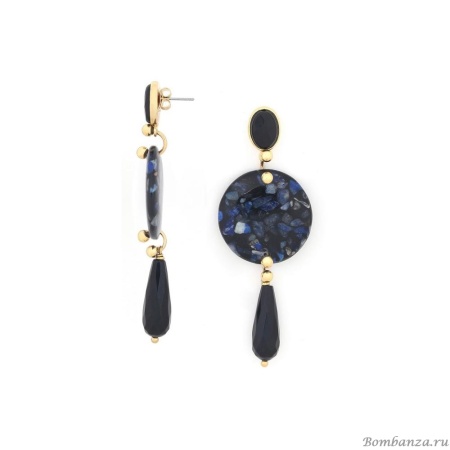 Серьги Nature Bijoux, Venezia, с агатом и яшмой, NB24.2-12-79509 синий Серьги Nature Bijoux, Venezia, с агатом и яшмой, NB24.2-12-79509 синий