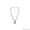 Колье Ciclon, Cahaya, кажаное, со вставкой из муранского стекла, CN-201825 (зеленый) 