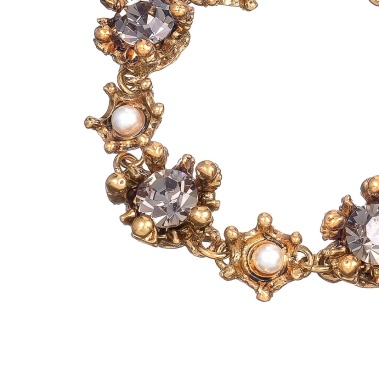 Браслет Celeste G, с жемчугом и кристаллами Swarovski, CS24.2-1375 золотистый Браслет Celeste G, с жемчугом и кристаллами Swarovski, CS24.2-1375 золотистый