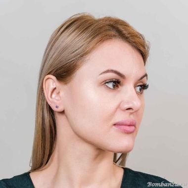 Пусеты Fiore Luna, VIOLET