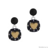 Серьги TARATATA, Kiff me, с цветной смолой и стеклянными бусинами, TT-H24-08962-102 черный Серьги TARATATA, Kiff me, с цветной смолой и стеклянными бусинами, TT-H24-08962-102 черный