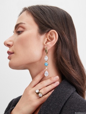 OR0588-0431 ACQUAMARINA СЕРЬГИ SEGRETI DELL'OCEANO SEGRETI DELL'OCEANO OR0588-0431 CERCHIO ACQUAMARINA