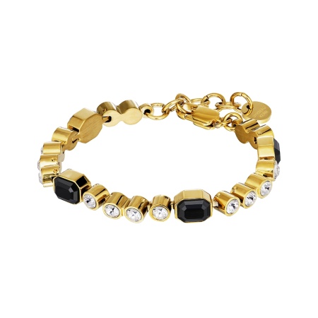 Браслет Dyrberg Kern, GRIVNA SG BLACK / CRYSTAL, 470091