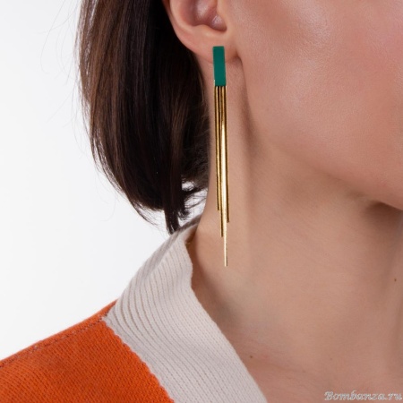 Серьги Nuance, с цепями, NFN-23.03-022 золотистый