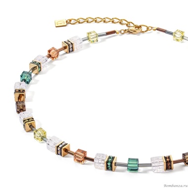 Колье Coeur de Lion, Olive-Brown, 3018/10-0911 Колье Coeur de Lion, Olive-Brown, 3018/10-0911