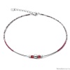 Колье Coeur de Lion, Frontline Silver-Red 5042/10-0300 Колье Coeur de Lion, Frontline Silver-Red 5042/10-0300