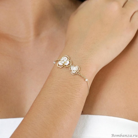 Браслет Franck Herval, Lisette, с перламутром и кристаллами Swarovski, FH25.2-13-73011 белый