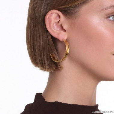 Серьги Katerina Vassou, Jun, полукольца, KV23-307036G золотистый