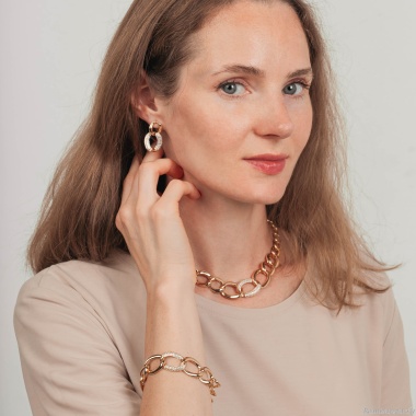 Серьги Fiore Luna,, ABE27977-02 G Серьги Fiore Luna,, ABE27977-02 G