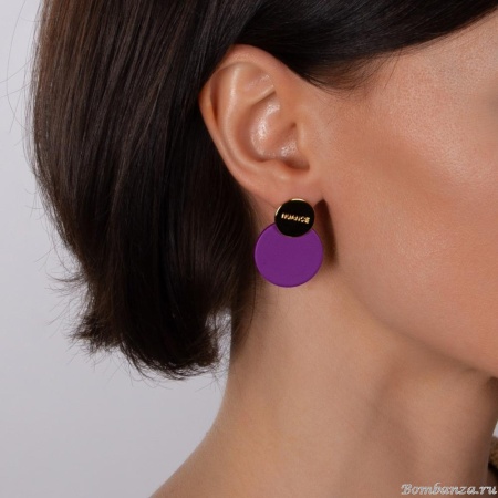 Серьги Nuance, Nuance, асимметричные, с цветными дисками, NFN-23.12-067 золотистый Серьги Nuance, Nuance, асимметричные, с цветными дисками, NFN-23.12-067 золотистый