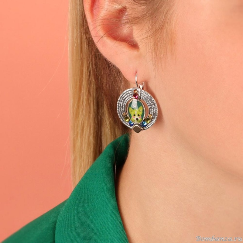 Серьги TARATATA, Tootoo, асимметрия,смола,бусины,стразы,блестки, TT-W23-10774-10M серебристый Серьги TARATATA, Tootoo, асимметрия,смола,бусины,стразы,блестки, TT-W23-10774-10M серебристый