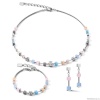 Серьги Coeur de Lion, Fine Pastel Blue-Rose 5028/21-0719. Германия