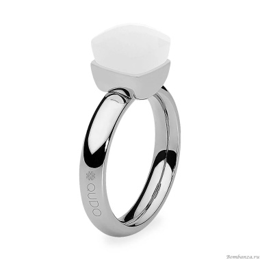 Кольцо Qudo, Firenze white 16.5 мм, 611148 BW/S