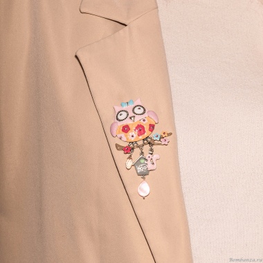 Брошь Shadore, Сова с домиком