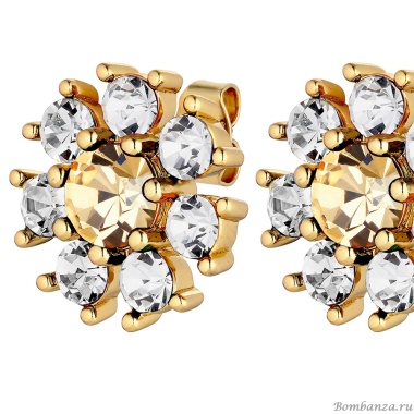 Серьги Dyrberg Kern, AUDE SG GOLDEN / CRYSTAL, 430070 Серьги Dyrberg Kern, AUDE SG GOLDEN / CRYSTAL, 430070