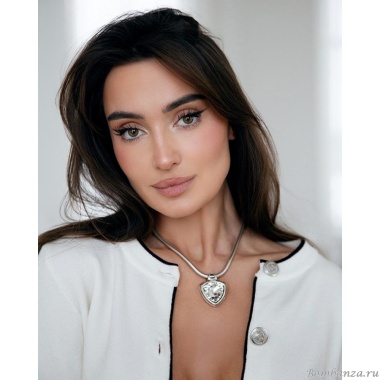 Колье Ciclon, Legen, с кристаллом, CN-251806 серый