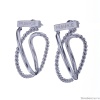 Серьги Nuance, полукольца, NFN-23.03-005 серебристый