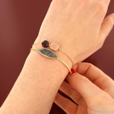 Браслет TARATATA, Zebra, смола, гелиолит. тигровый глаз, гематит, TT-H25-04305-208 коричневый Браслет TARATATA, Zebra, смола, гелиолит. тигровый глаз, гематит, TT-H25-04305-208 коричневый