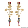 Серьги Taratata, Revolution, золотистые со стеклянными бусинами, TT-H19-13984-20M Серьги Taratata, Revolution, золотистые со стеклянными бусинами, TT-H19-13984-20M
