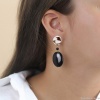 Серьги Nature Bijoux, Bagheera, с агатом и раковиной, NB24.1-12-79194 черный Серьги Nature Bijoux, Bagheera, с агатом и раковиной, NB24.1-12-79194 черный